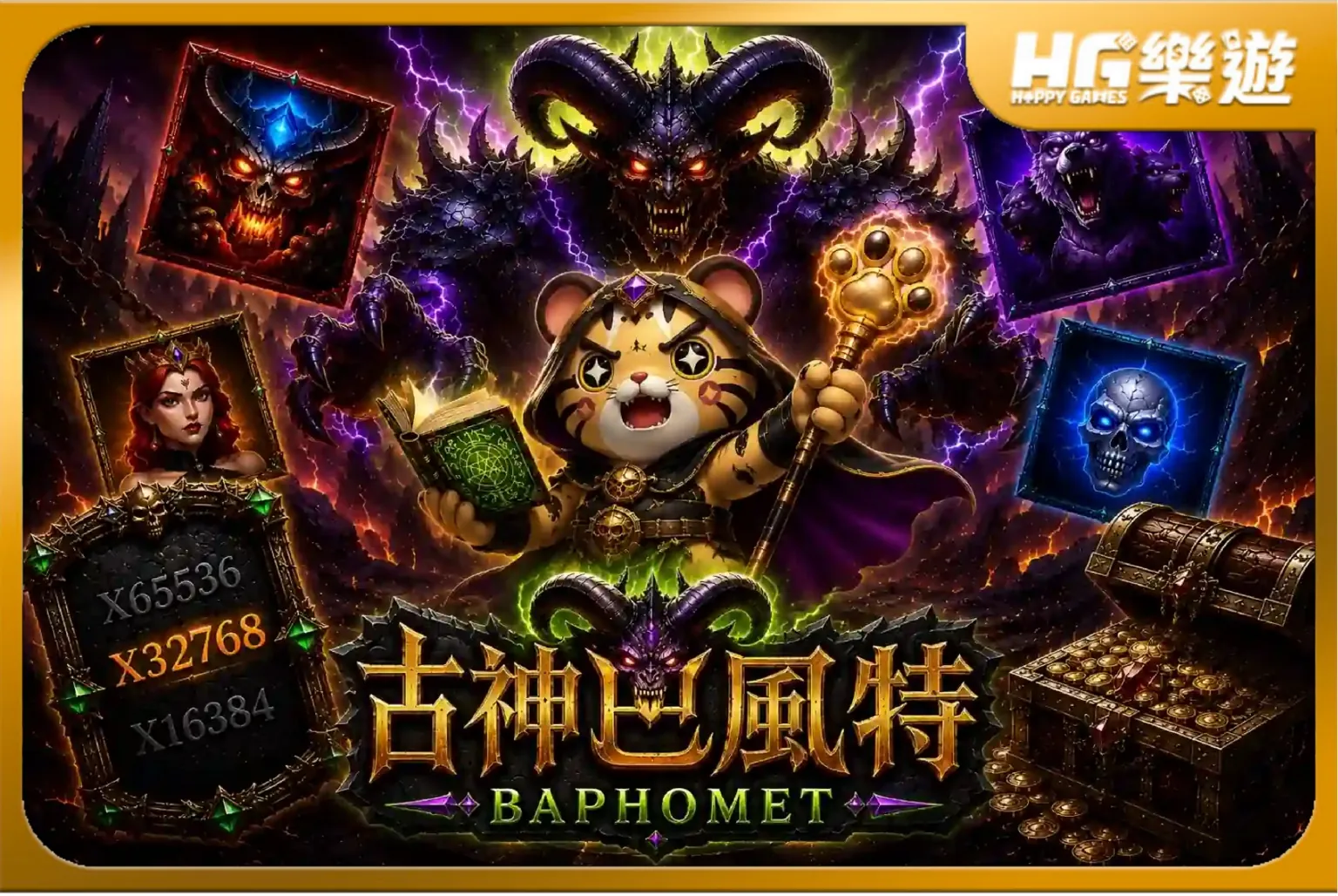 古神巴風特 ：巴風特之怒 《Ancient Baphomet》✦ ATG電子 累進倍率全面失控